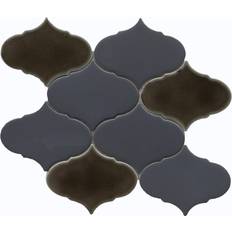 Black Mosaic Tiles Emser Tile Retro II W85RET2CM0910MOC 25.4x22.9cm