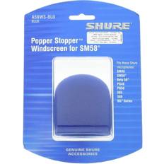 Shure A58WS-BLU Foam Windscreen for All Ball Type Microphones, Blue
