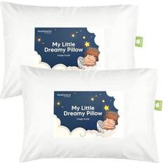 KeaBabies 2pk Toddler Pillow Soft Organic Cotton Toddler Pillows for Sleeping