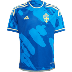 Adidas Landslagsdrakter adidas Sweden Away Jersey, fodbolddragt, junior Blå 164