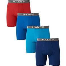 Briefs Men's Underwear Hanes Men's Ultimate Comfort Flex Fit Ultra Soft Boxer Briefs 4-pack - Assorted
