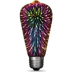 Candle Light Bulbs Feit Electric Decorative 3D Fireworks LED Lamps 2W E26