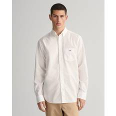 Gant Hemden Gant Herre Regular fit poplin skjorte Hvid