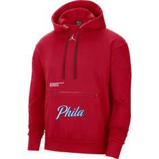 Jackets & Sweaters Jordan Men's Brand Red Philadelphia 76ers Courtside Statement Edition Pullover Hoodie