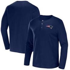 T-shirts Fanatics Men's NFL x Darius Rucker Collection Navy Denver Broncos Slub Jersey Henley Long Sleeve T-Shirt