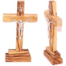 Holy Land Market Cross with Crucifix Figurine 5" 2