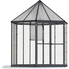 Palram Greenhouses Palram Oasis Greenhouse Kit 8ft Stainless Steel Polycarbonate