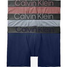 Calvin Klein Reconsidered Steel Micro Boxer 3-pack - Red Grape/Storm Cloud/Blue Shadow