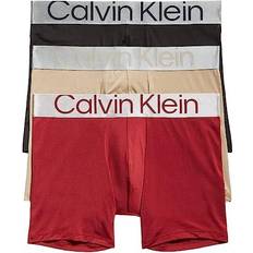 Calvin Klein Reconsidered Steel Micro Boxer 3-pack - Black/Tuffet/Red Carpet