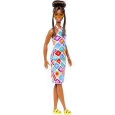 Barbie Dukker & dukkehus Barbie Fashionista Doll #210 With Bun And Crochet Halter Dress