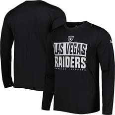 Tops New Era Men's Black Las Vegas Raiders Combine Authentic Offsides Long Sleeve T-Shirt