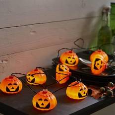 Orange Lichterketten LED Halloween "Pumpy" Lichterkette