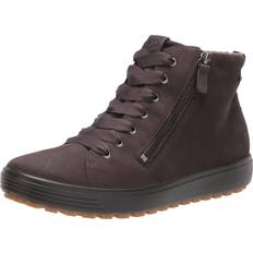 Ecco Boots ecco Women's Soft Tred Gore-TEX High Sneaker, Licorice, 10-10.5