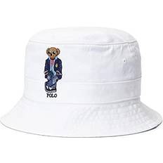 Polo Ralph Lauren Bear Twill Bucket Hat White