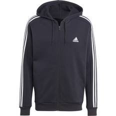 Adidas Gensere adidas Essentials Fleece 3-stripes Full-zip Hoodie - Black