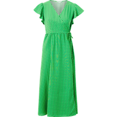 Dame - Lange kjoler Only Printed Wrapover Maxi Dress