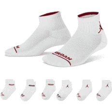 M Socks Jordan Boys Legend Ankle 6-Pack Socks Boys' Grade School White/White