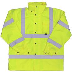 Work Jackets HUGO BOSS Hi-Vis Yellow Polyester Rain Jacket