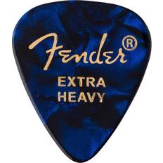 Fender 351 Shape Premium Celluloid Picks, Extra-Heavy, 12-Pack, Blue Moto