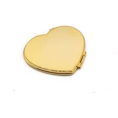 Heart-Shaped Handheld Compact Pocket Mirror Double Sided
