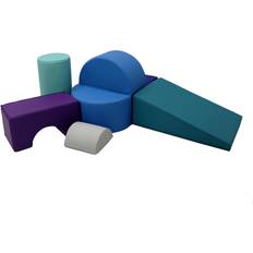 SoftScape Playtime and Climb, 6 Piece blue 6.0 H x 12.0 W x 18.0 D in