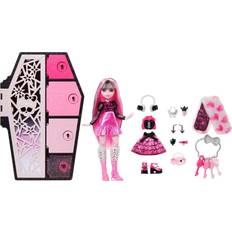 Dolls & Doll Houses Mattel Monster High Skulltimate Secrets Fearidescent Draculaura HNF73