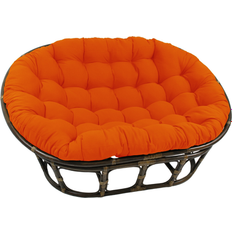 Cotton Chair Cushions Blazing Needles 78 Double Papasan Chair Cushions Orange