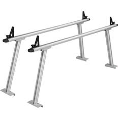 Scaffolding Vevor 71 in. x 31 in. Truck Ladder Rack 800 lbs. Capacity Aluminum Truck Bed Rack with 8 Non-Drilling C-clamps for Truck Kayak