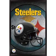 Trends International Pittsburgh Steelers 24.25'' x 35.75'' Framed Team Helmet Poster