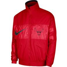 Jackets & Sweaters Nike Men's Chicago Bulls Red Courtside Lightweight Jacket