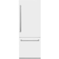 Fridge freezer with water dispenser in white ZLINE Kitchen Bath Dispenser White