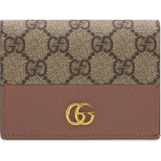 GUCCI - Printed Monogrammed Coated-Canvas And Leather Billfold