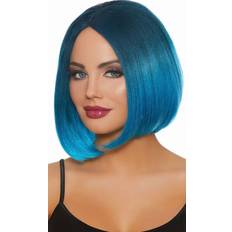 Perücken Dreamgirl mid-length steel blue ombre bob wig halloween costume accessory 11323