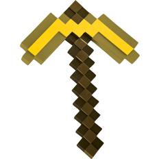 Disguise Official mojang premium gold minecraft pickaxe, minecraft toys for kids one size