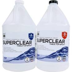 Epoxy resin Fiberglass Coatings, Inc. SuperClear 2 Gal. Table Top Epoxy Resin and Activator