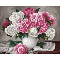 Painting by Numbers kit Crafting Spark Peonies. Zhanna Kogai B061 19.69 x 15.75 in