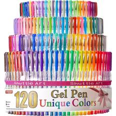  Shuttle Art Gel Pens, 120 Pack Gel Pen Set 60 Colored