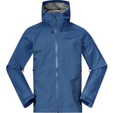 Klær Bergans Skar Light 3L Shell Jacket Men north sea blue male 2023 Rain clothing