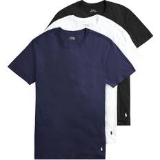 Polo Ralph Lauren Men T-shirts & Tank Tops Polo Ralph Lauren Classic Fit Cotton Wicking Crew T-Shirt 3-Pack Black
