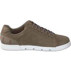 Swims Schuhe Swims Breeze Tennis Leather Sneakers M - Timber Wolf/White