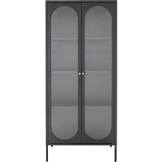 House Nordic Tall Black Vitrine 80x180cm