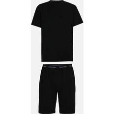 Herren - Schwarz Schlafanzüge Calvin Klein Herren Pyjama-Set Kurz, Schwarz Black