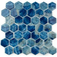 The Tile Life Eterna Big Hex 12x12 Saona Hexagon Recycled Mosaic