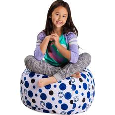 Posh Creations Stuffable Kids Stuffed Animal Storage Bean Bag Chair Cover