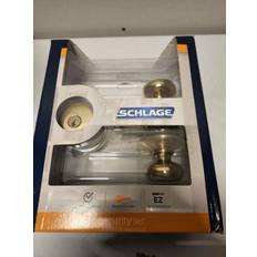 Schlage FB50NPLY605 Bright Plymouth Keyed Knob Front Entry