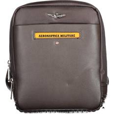 Aeronautica Militare Brown Polyester Shoulder Bag