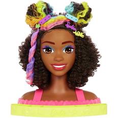 Dolls & Doll Houses Barbie Deluxe Colour Change Styling Head & Accessories