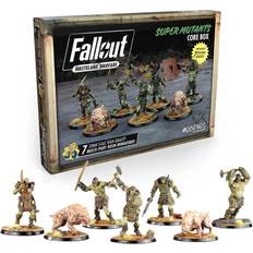 Miniatures Games Board Games Modiphius Fallout Wasteland Warfare: Super Mutants Core Box Updated 7 Unpainted Resin Miniatures, MUH051908