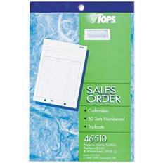 Notepads Office Depot Brand Sales Order Book, 5 White/Canary/Pink, Book