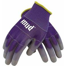 Mud smart mud polyurethane coated palm gloves, eggplant purple